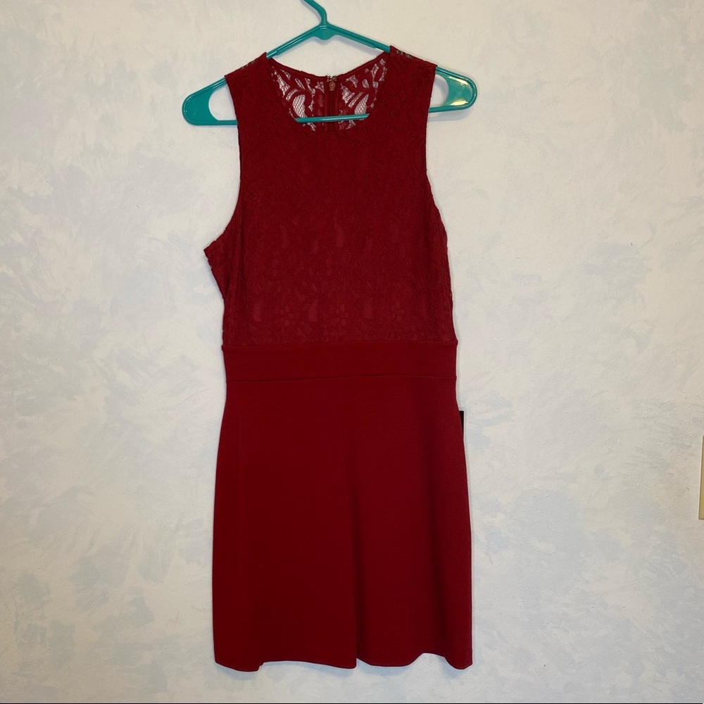 Express Lace Red Dress